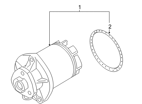 2013 Volkswagen Jetta Water Pump - Belts Diagram 2