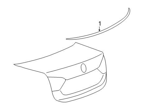 2016 Volkswagen Passat Rear Spoiler