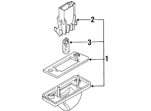 1997 Volkswagen Passat License Lamps Diagram