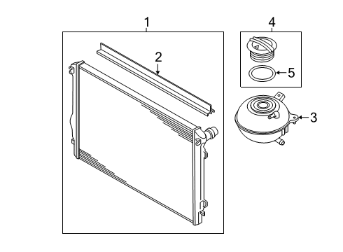 2025 Volkswagen Jetta Radiator & Components Diagram 2