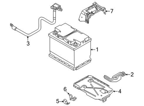 2025 Volkswagen ID.4 Battery Diagram for 000-915-089-AA