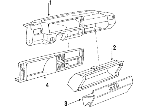 1991 Volkswagen Jetta Instrument Panel Diagram