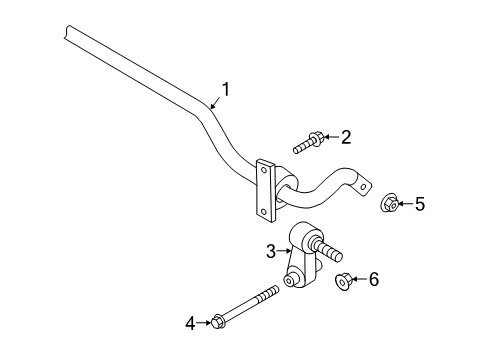 2025 Volkswagen Jetta Stabilizer Bar & Components Diagram 3