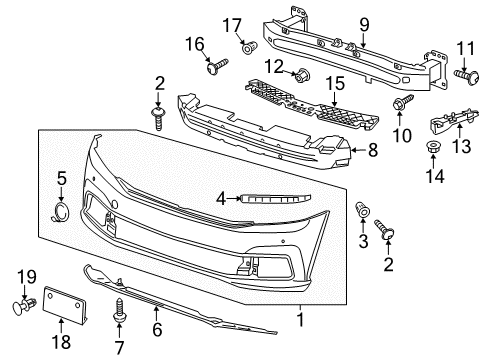 2016 Volkswagen Passat Bumper & Components - Front