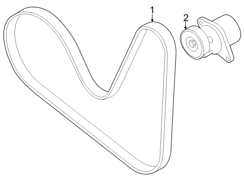 2025 Volkswagen Atlas Cross Sport Belts & Pulleys