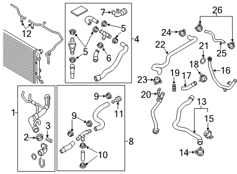 2012 Volkswagen Beetle Hoses, Lines & Pipes Diagram 2
