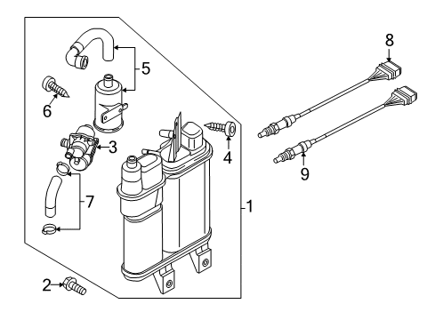 2017 Volkswagen Passat Vapor Canister Diagram 2