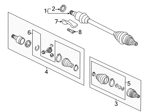 2012 Volkswagen Passat Drive Axles - Front Diagram 3