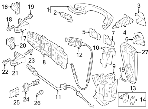 2022 Volkswagen Atlas Front Door Diagram