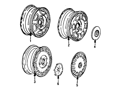 1985 Volkswagen Golf Wheels