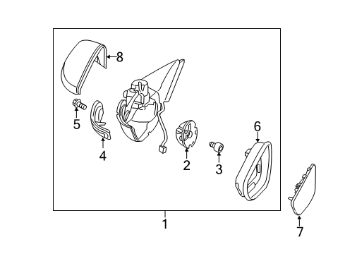 2012 Volkswagen Beetle Mirrors Diagram