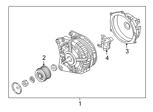 2018 Volkswagen Jetta Alternator Diagram for 04E-903-015-M