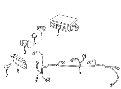 2018 Volkswagen Beetle Bumper & Components - Rear Diagram 3