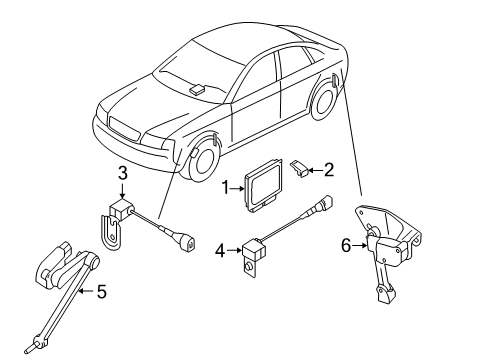 2006 Volkswagen Phaeton Electrical Components Diagram
