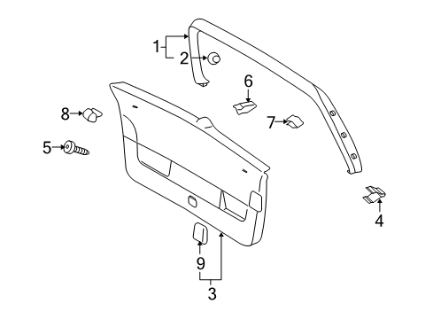 2010 Volkswagen GTI Interior Trim - Lift Gate