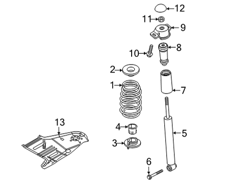 2022 Volkswagen Taos Shocks & Components Diagram 2