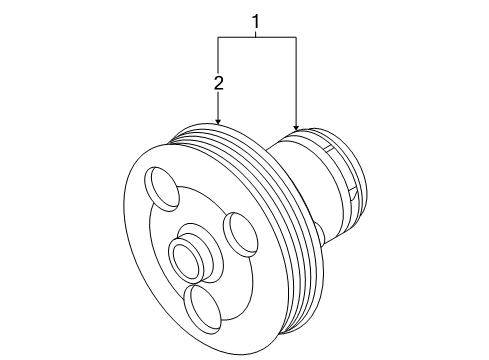 2007 Volkswagen Jetta Water Pump - Belts Diagram 3