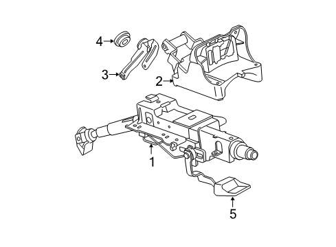 2006 Volkswagen Passat Steering Column Assembly Diagram