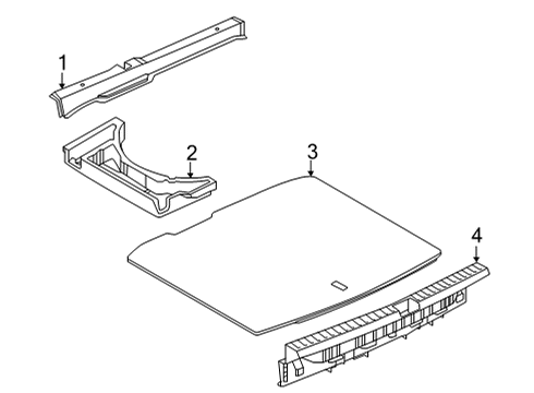2025 Volkswagen Taos Interior Trim - Rear Body Diagram