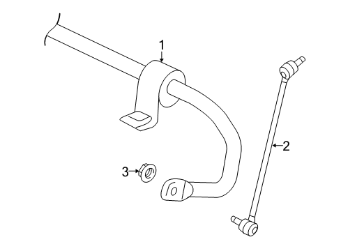 2013 Volkswagen Golf R Stabilizer Bar & Components Diagram 2