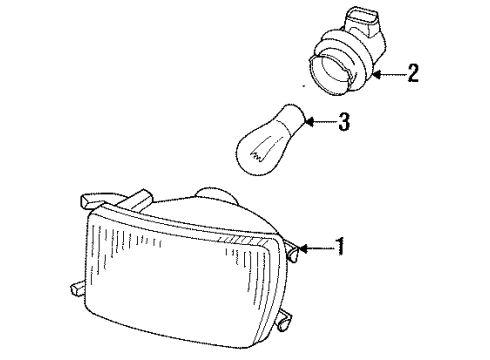 1999 Volkswagen Cabrio Park Lamps Diagram