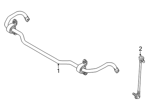 2022 Volkswagen ID.4 Stabilizer Bar & Components Diagram 3