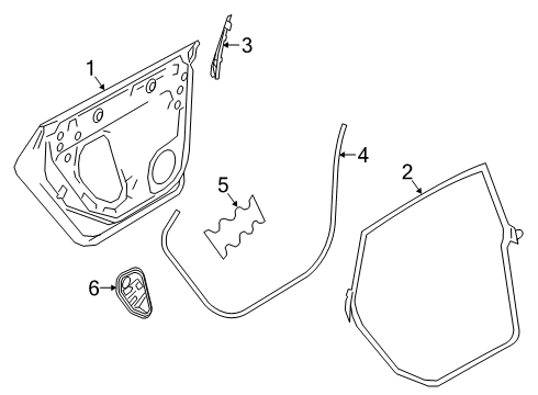 2019 Volkswagen Arteon Door & Components Diagram 2