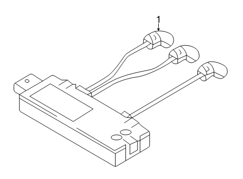 2024 Volkswagen Golf R Anti-Theft Components Diagram