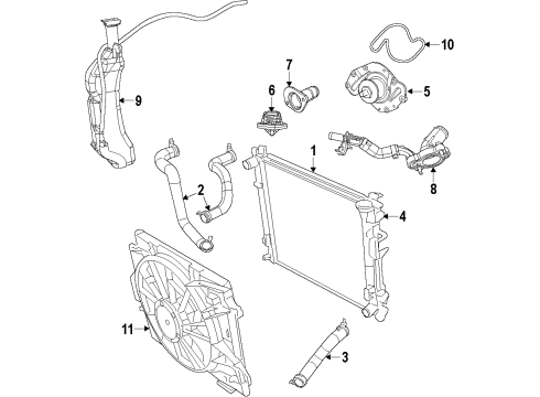 2009 Volkswagen Routan Cooling System Diagram