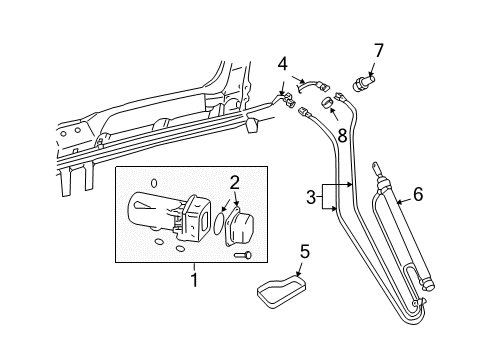 2005 Volkswagen Beetle Motor & Components Diagram