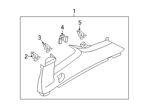 2023 Volkswagen Tiguan Interior Trim - Quarter Panels