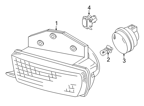 1997 Volkswagen EuroVan Bulbs Diagram