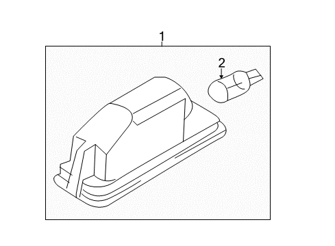 2016 Volkswagen GTI License Lamps Diagram