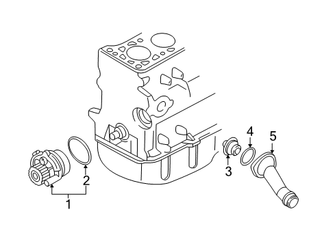 2001 Volkswagen Jetta Water Pump Diagram