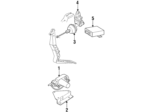 1993 Volkswagen Passat Cruise Control System Diagram