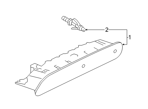 2018 Volkswagen Atlas High Mount Lamps Diagram