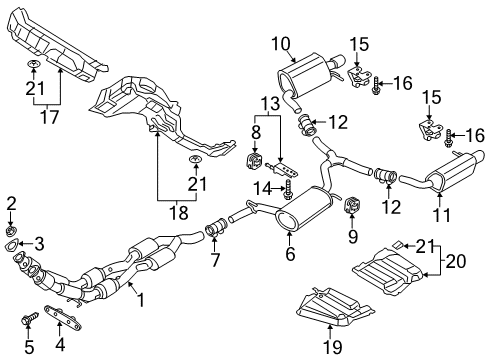 2016 Volkswagen Passat Exhaust Components
