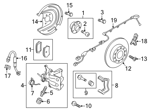 2017 Volkswagen Golf Alltrack Rear Brakes Diagram
