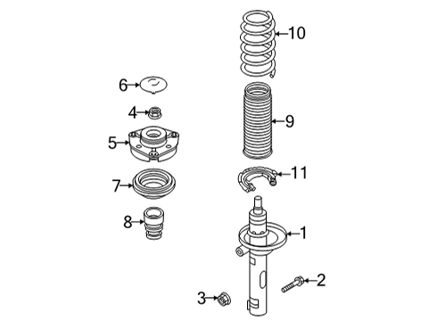 2021 Volkswagen ID.4 Struts & Components Diagram 2