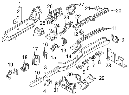 2025 Volkswagen ID. Buzz Rear Floor & Rails