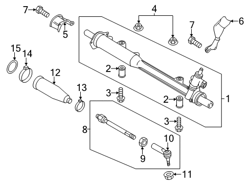 2013 Volkswagen Touareg Steering Diagram for 7P5-422-075-M
