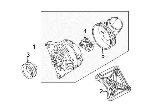 2004 Volkswagen Passat Pulley Diagram for 07D-903-119