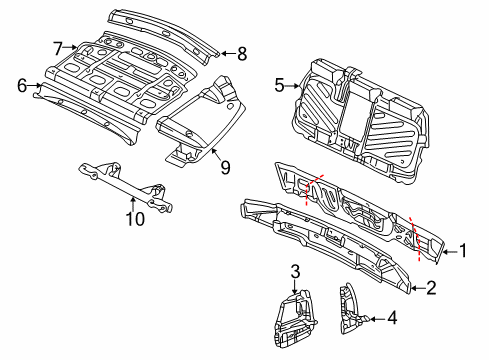 2005 Volkswagen Passat Rear Body Diagram 3