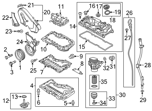 2015 Volkswagen Golf SportWagen Engine Parts Diagram 2