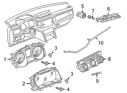2020 Volkswagen Atlas Cross Sport Switches Diagram