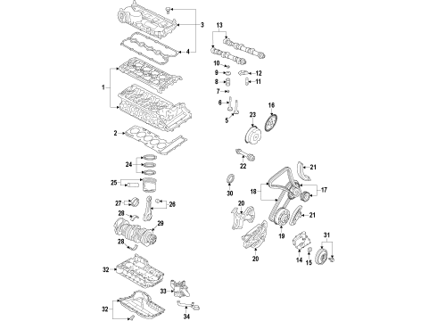 2013 Volkswagen Beetle Camshaft & Timing Diagram