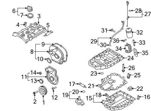 2009 Volkswagen Jetta Engine Parts Diagram 3