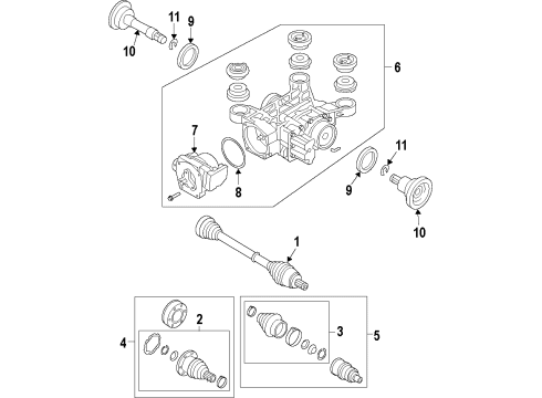 2014 Volkswagen CC Differential - Rear Diagram