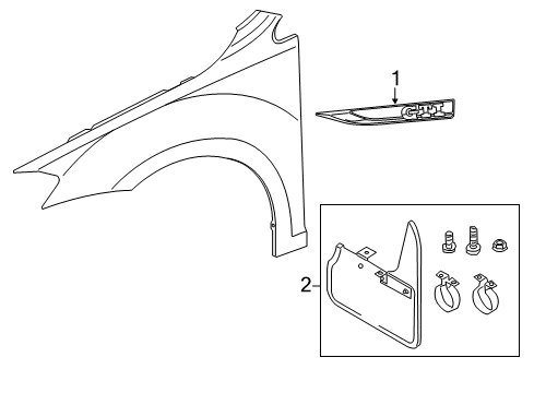 2020 Volkswagen GTI Exterior Trim - Fender