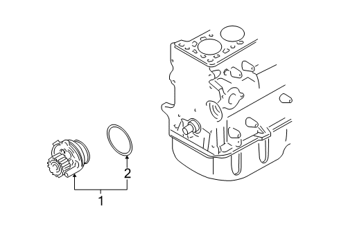 2006 Volkswagen GTI Water Pump - Belts Diagram 2
